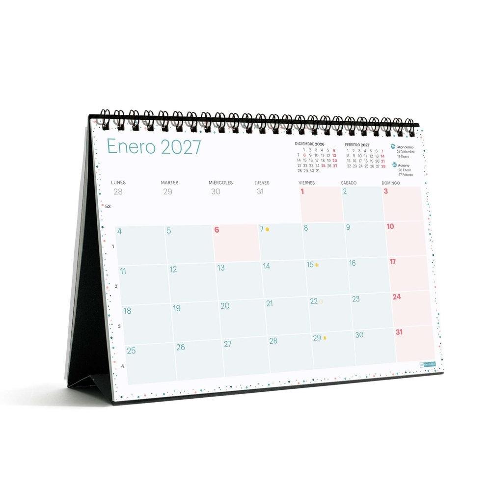 Calendario anual Miquelrius 2027 MR28447 Mesa Para escribir A5 210x149 Lovely