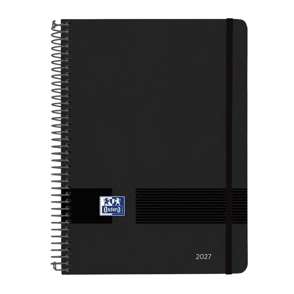 Agenda anual 2027 Oxford A5 Live&Go Semana vista vertical Negro 400214903