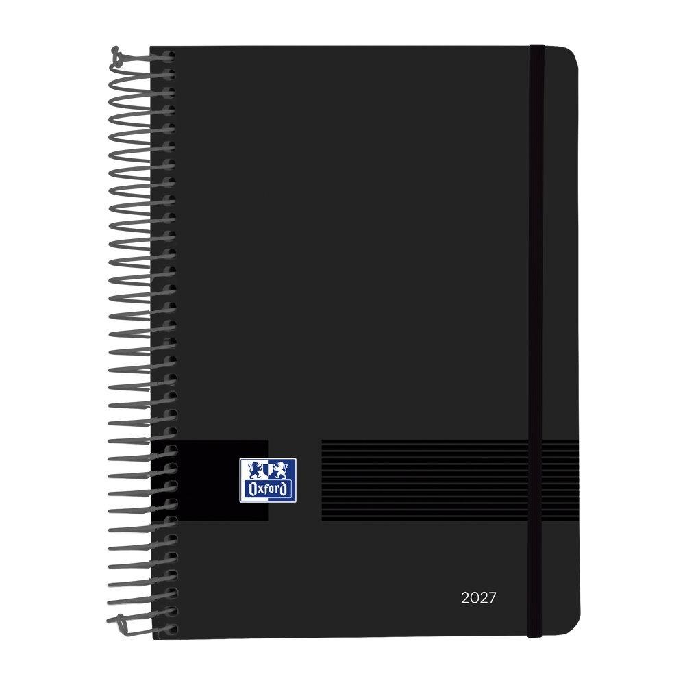 Agenda anual 2027 Oxford A5 Live&Go Dia pagina Negro 400214901