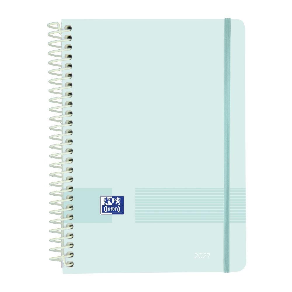 Agenda anual 2027 Oxford A5 Live&Go Semana vista Azul pastel 400214900