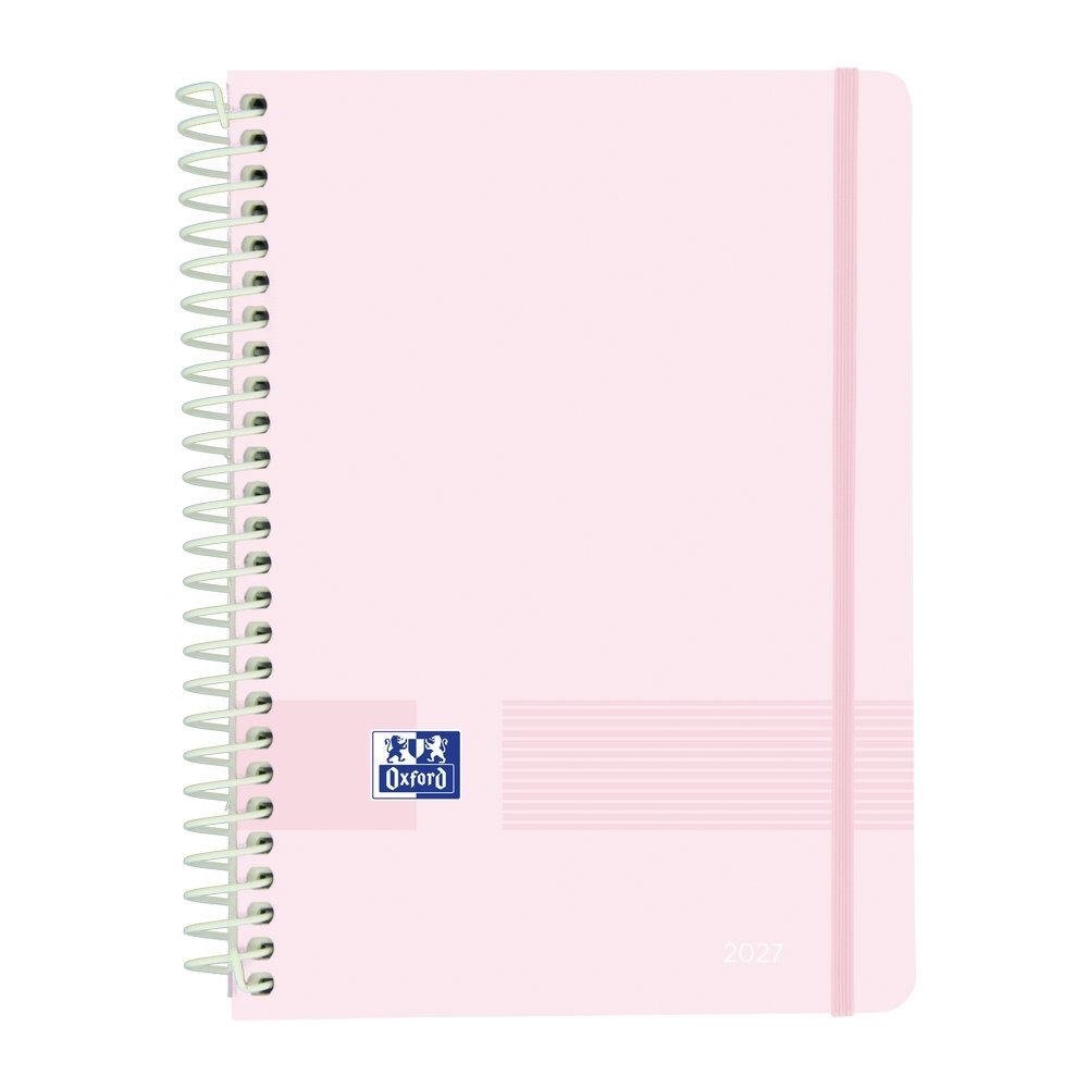 Agenda anual 2027 Oxford A5 Live&Go Semana vista Rosa 400214899