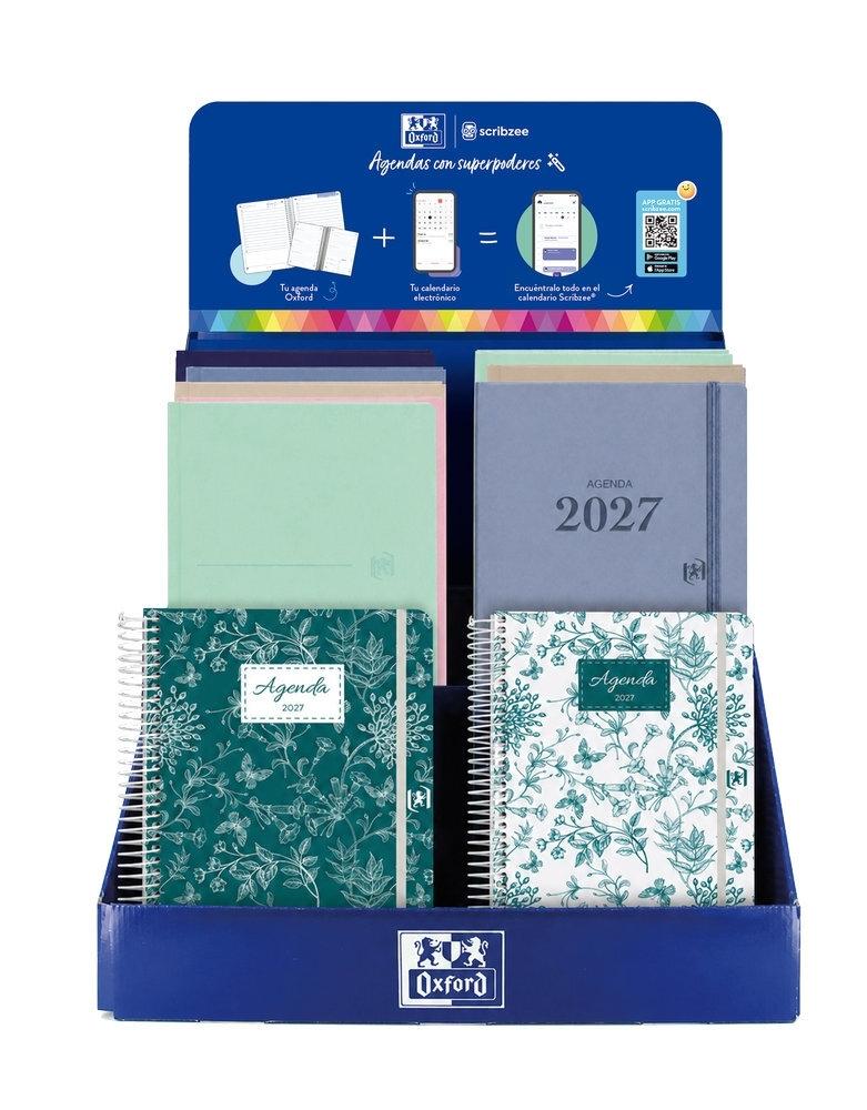 Expositor agendas Oxford anual 400216036 Diseño 2027 28 unidades