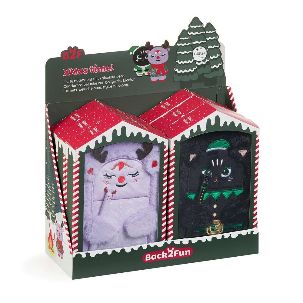 Expositor Miquelrius MR8329 Cuadernos+Boligrafo Navidad 6 unidades Back2Fun