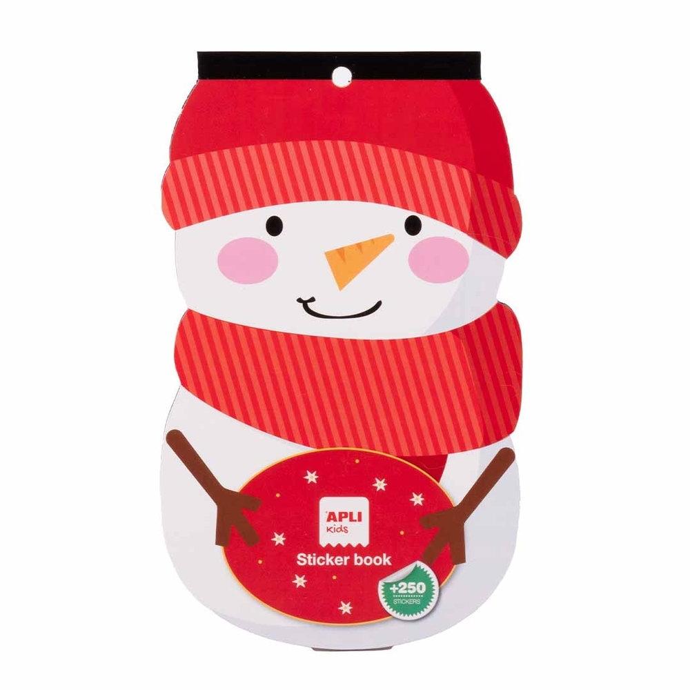 Libreta grande de stickers Muñeco de nieve 20724 Apli