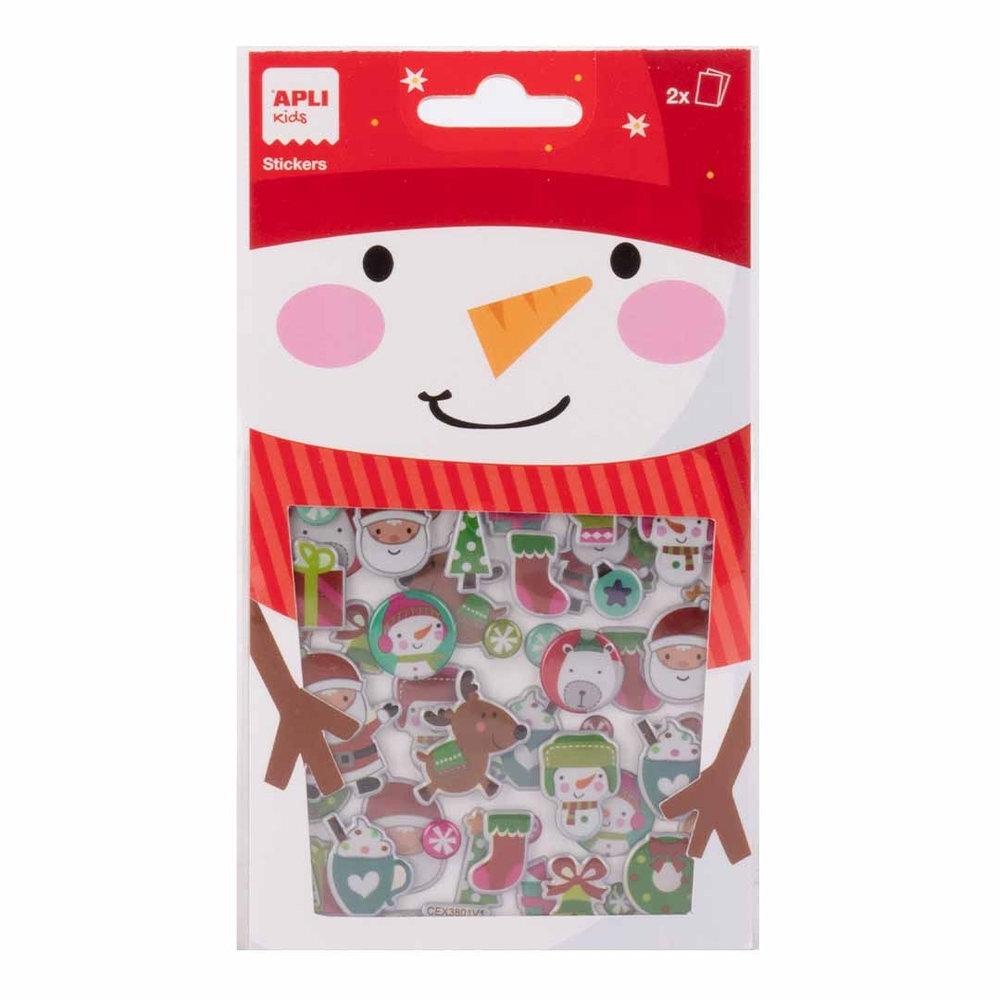 Stickers Puffy muñeco de nieve 20729 Apli