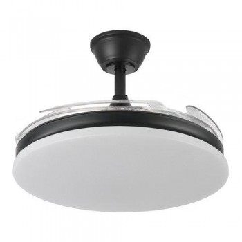 Ventilador techo con luz Yatek 59w negro EL01001