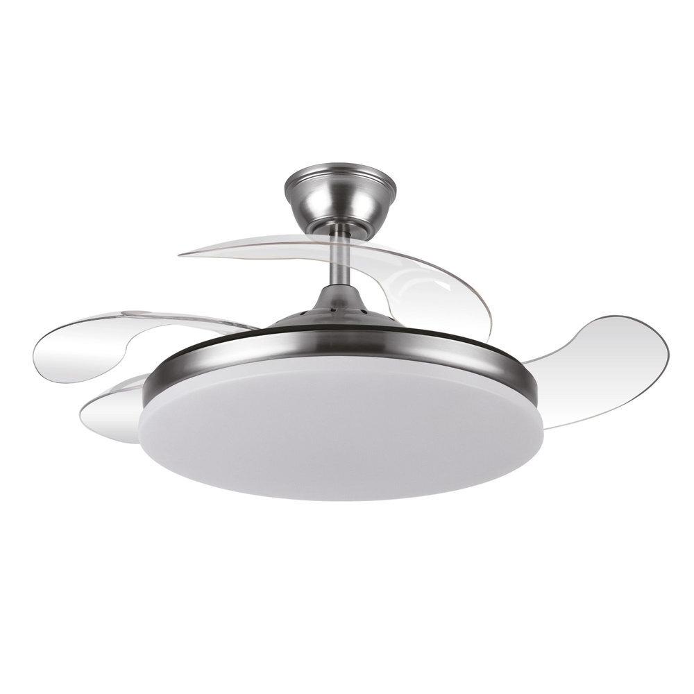 Ventilador techo con luz Yatek 59w plata EL01002