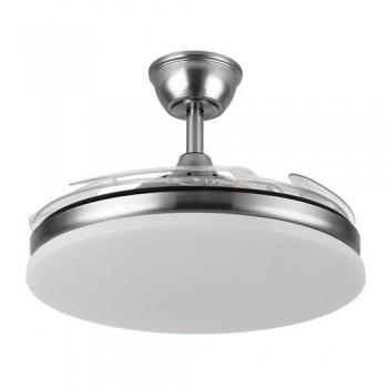 Ventilador techo con luz Yatek 59w plata EL01002