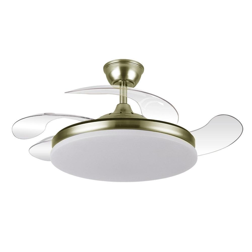 Ventilador techo con luz Yatek 59w dorado EL01003