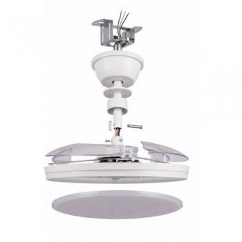 Ventilador de techo con luz Yatek Rubia Blanco 60W silencioso EL01005