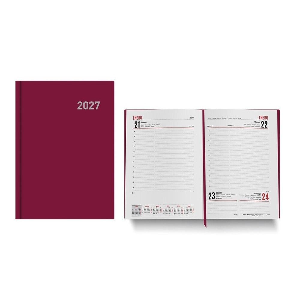 Agenda anual 2027 Ingraf Dia Pagina Paris burdeos 357415 15x21 (No devolucion)