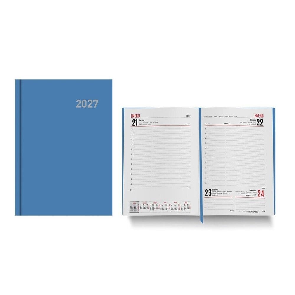 Agenda anual 2027 Ingraf Dia Pagina Paris Azul claro 357414 15x21 (No devolucion)