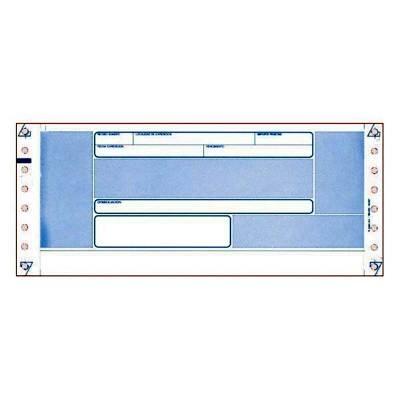 Papel continuo blanco Fabrisa 16207 Recibo 2T.1TA.C/2500H.