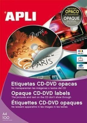 Etiqueta Apli 10294 CD-DVD A4 100H.