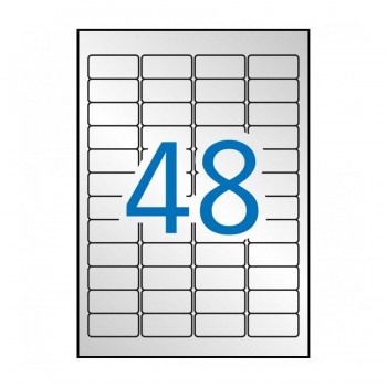Etiqueta Apli 10066 Plata 45,7x21,2 20H. laser