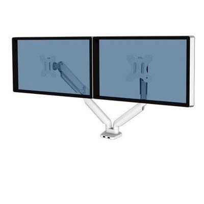 Brazo monitor doble Fellowes Platinum Series blanco 8056301