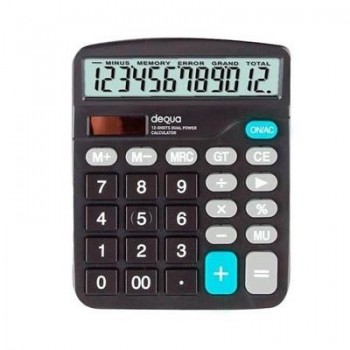 Calculadora Dequa 040439 12 digitos negro BL-756