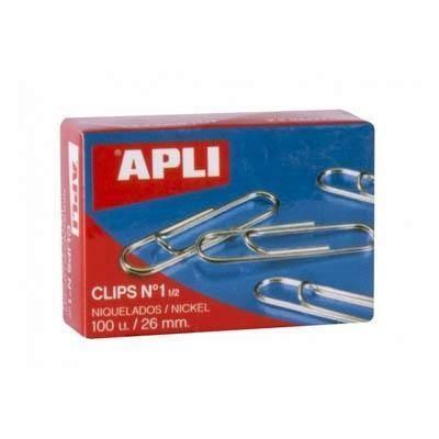 Clips Apli Nº1 1/2 C/100 P/10 NIQUEL 11710