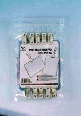 Portacarnet+Pinza Grafoplas B/10 9072000 DISTINTIVO 70x108 mm 150 micras