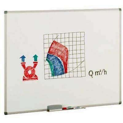 Pizarra Blanca Marco de alumino 122x244 11-6