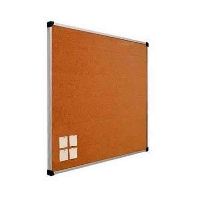 Tablero anuncios corcho visto 100X120cm