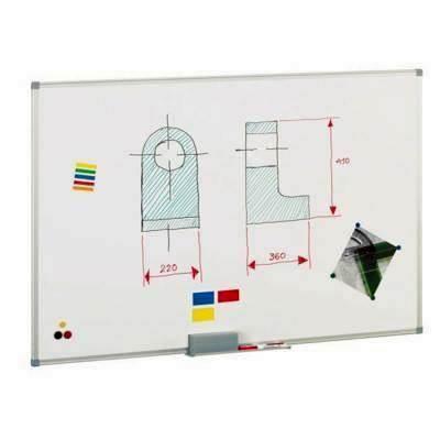 Pizarra Blanca Marco de alumino 120x150 840-4  Magnetica
