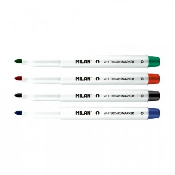 Borrador Pizarra Blanca Milan Magnetico más 4 rotuladores 165894