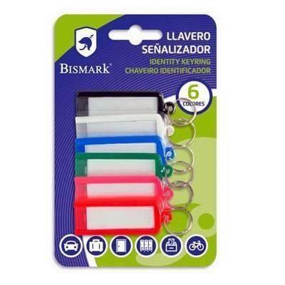 Llavero Bismark b/6 portaetiquetas 317818 surtido
