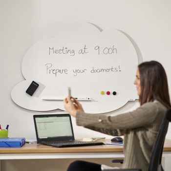 Pizarra Rocada para rotulador lacada Skin Shape Cloud 75x115 6450-630 nube azul