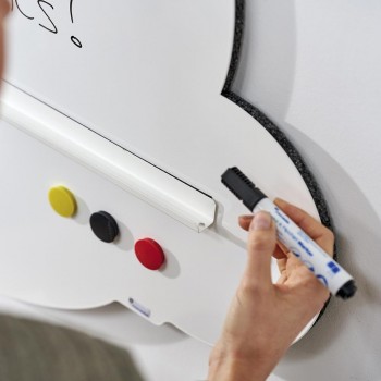 Pizarra Rocada para rotulador lacada Skin Shape Cloud 75x115 6450-630 nube azul