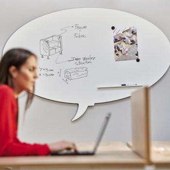 Pizarra Azul ROCADA RD-6440-630   SkinSHAPE TALK 75x115 cm Magnética y Sin Marco