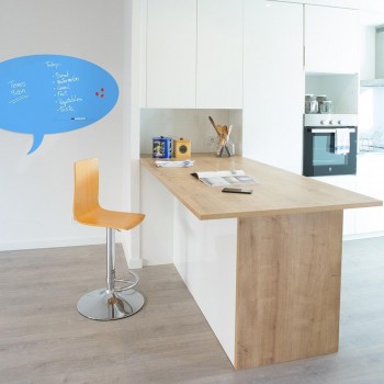 Pizarra Azul ROCADA RD-6440-630   SkinSHAPE TALK 75x115 cm Magnética y Sin Marco