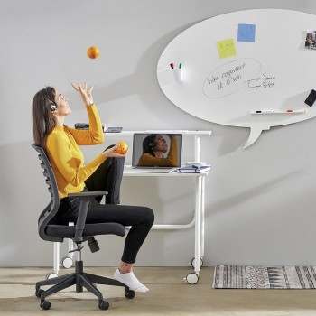 Pizarra Azul ROCADA RD-6440-630   SkinSHAPE TALK 75x115 cm Magnética y Sin Marco