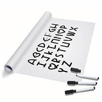 Pizarra blanca adhesiva 0,5x20cm con rotulador y borrador