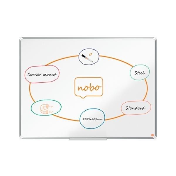 Pizarra Nobo Premium Plus - Lacada - Magnética - 120 x 90 - Color blanco 1915156