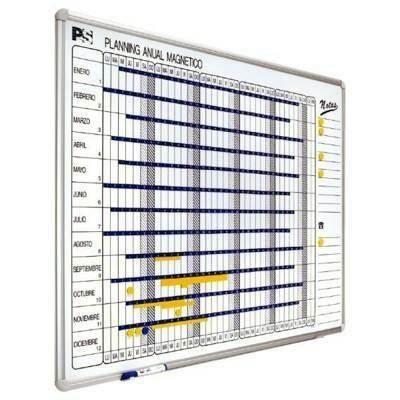 Pizarra planning anual 90*120 magnetica 1000/50