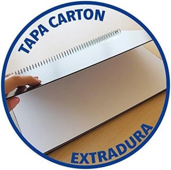 Pack 4+1 bloc espiral Oxford 100430276 Folio Tapa Extradura colores vivos 80H. milimetrado