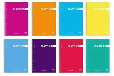 Bloc espiral Pacsa A4 100H plastipac cuadros 5X5 16683 90g