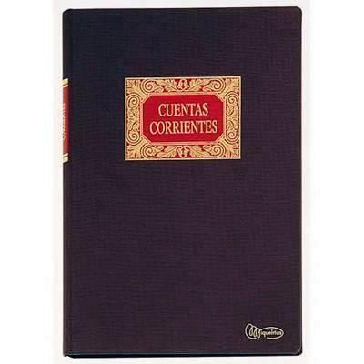 Libro cuentas corrientes Miquel Rius forrado tela 100h folio