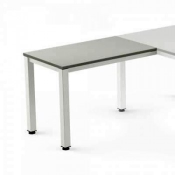 Ala mesa para serie Executive 100x60x72-77 cm blanco/gris 2107AM02
