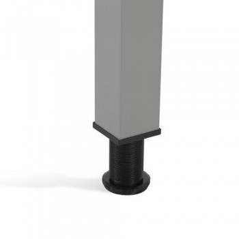 Mesa Reunion 360x163x72-77cm 2204AD01 Aluminio/Haya