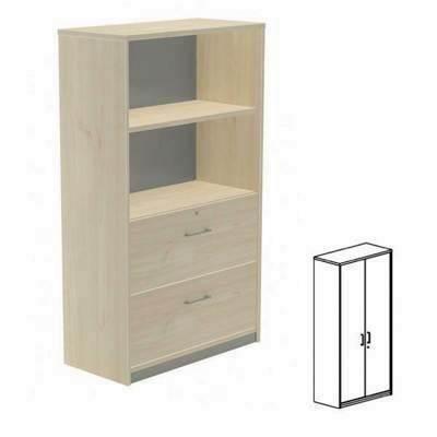 Armario Puertas Completas + 4 Estantes 90x195x45cm 1104AA01 Haya/Haya