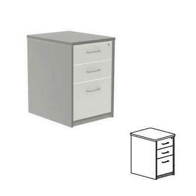 Buck 2 Cajones + 1 Cajon Archivo 47x72x60cm 4006AB01 Aluminio/Haya