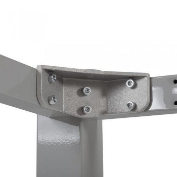 Mesa Doble Rectangular Rocada 320x80x72-77cm 2209AD02 Aluminio/Gris