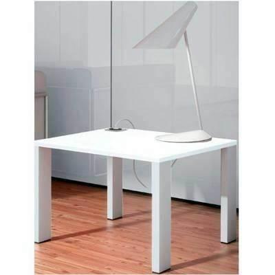 Mesa De Espera 702.5785 60x60x40cm Blanca/Roble