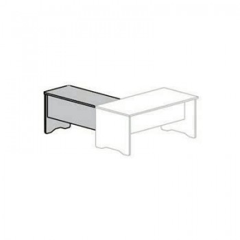 Ala mesa rectangular serie Work 100x60x72cm. blanco/blanco