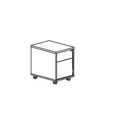 Buck Cajon Y Archivador Premier Melaminado 43x45x55cm 9090.4082 Blanco/Blanco