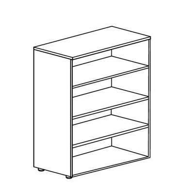 Armario Libreria Premier Melaminado 181x40x80cm 90.8653 Blanco