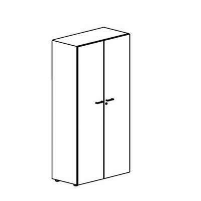 Armario Puertas Completas Premier Melaminado 75x42x80cm 9090.8657