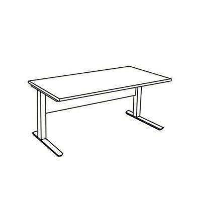Mesa Rectangular Serie IOG IN 80x80x75cm 902.6901 Encimera Blanca
